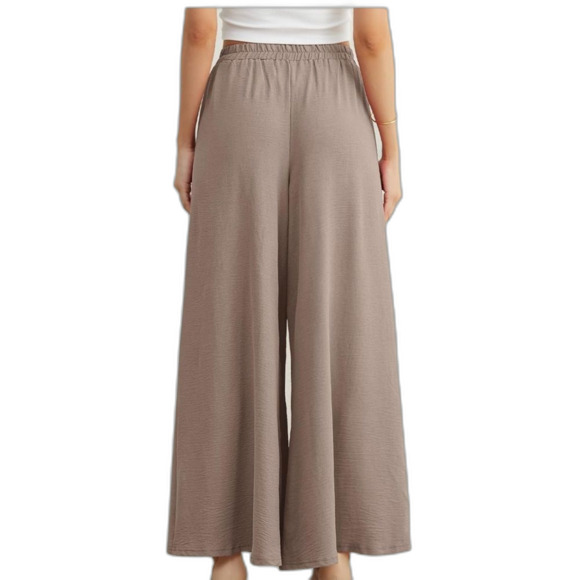 NWT Women’s Wide Leg Split Flowy Pants. Size Large - Picture 2 of 8